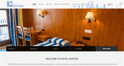Desktop Screenshot of en.hotelcanton-bcn.com