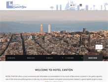 Tablet Screenshot of en.hotelcanton-bcn.com